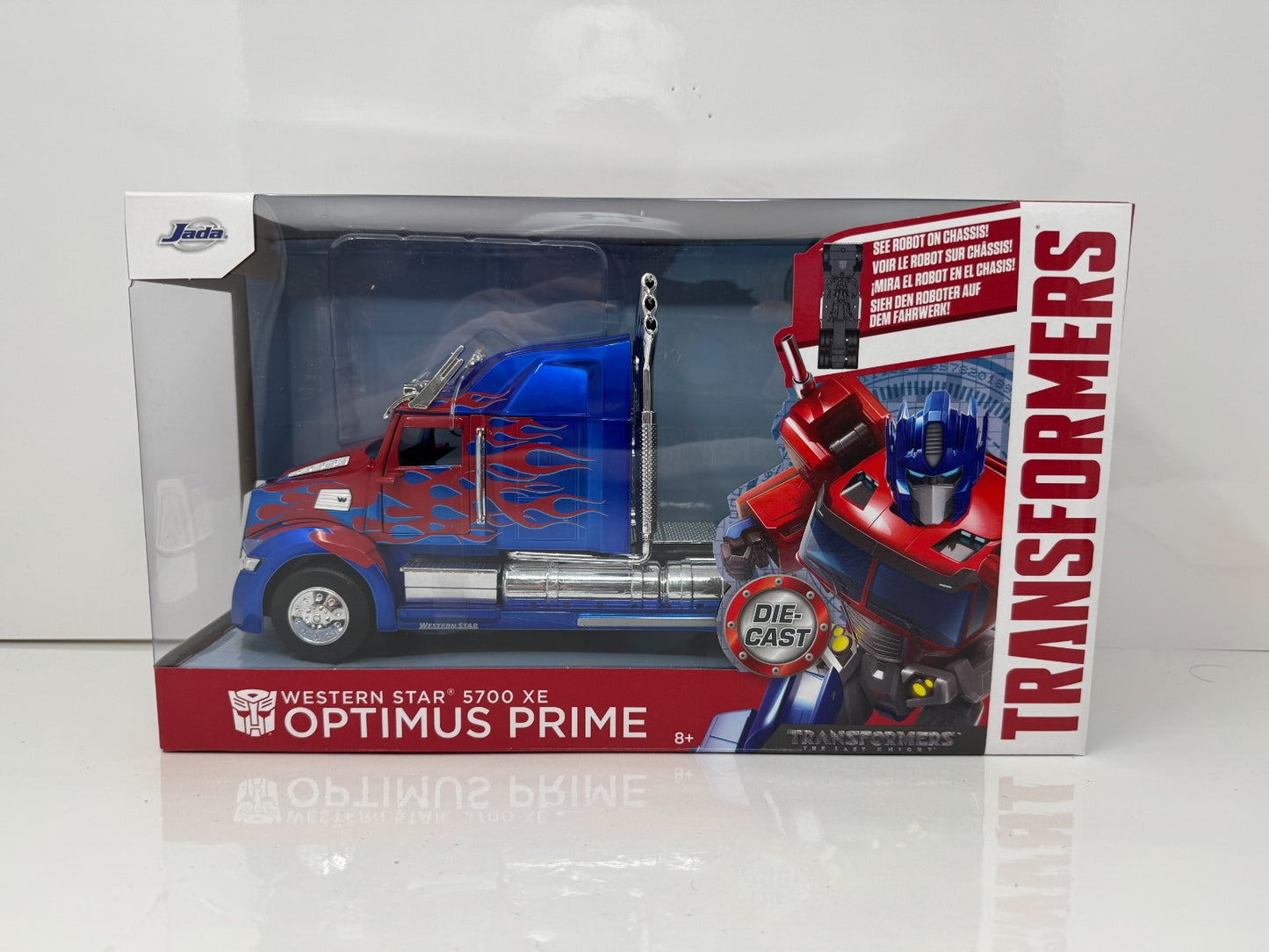 Jada Transformers The Last Knight Western Star 5700 Optimus Prime 1:24 Diecast