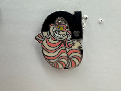 DLR Disney "C" for Cheshire Alphabet Hidden Mickey Trading Pin DC1S14