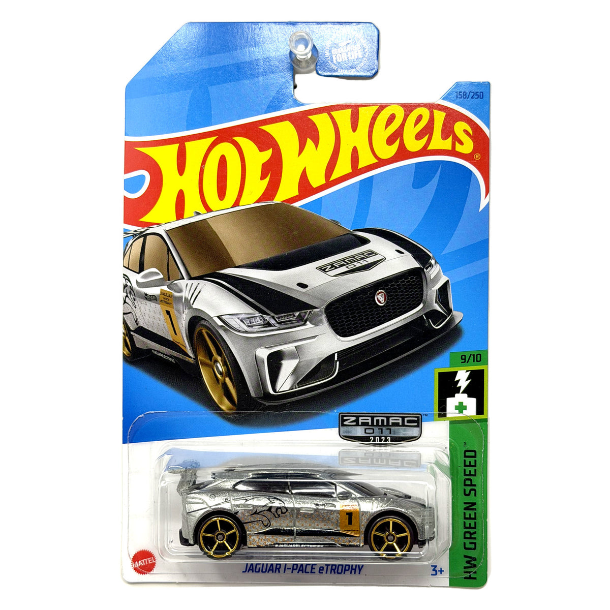 Hot Wheels ZAMAC HW Green Speed Jaguar I-Pace eTrophy 1:64 Diecast