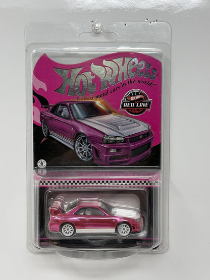 Hot Wheels RLC Red Line Club Exclusive Nissan Skyline GT-R BNR34 1:64 Diecast