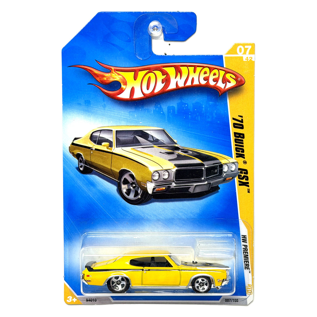 Hot Wheels HW Premiere 1970 Buick GSX 1:64 Diecast Yellow