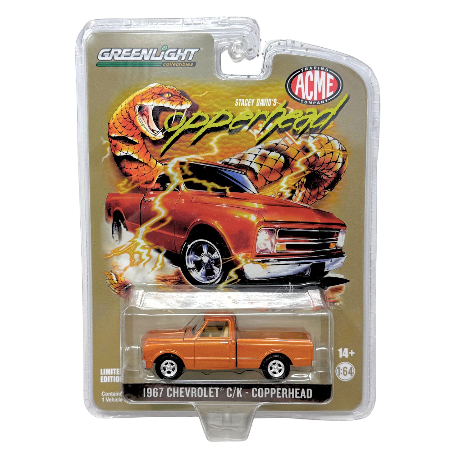 Greenlight ACME 1967 Chevrolet CK Stacey David's Copperhead 1:64 Diecast