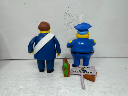 Simpsons World of Springfield Town Hall Announcement Playmates Playset Diorama