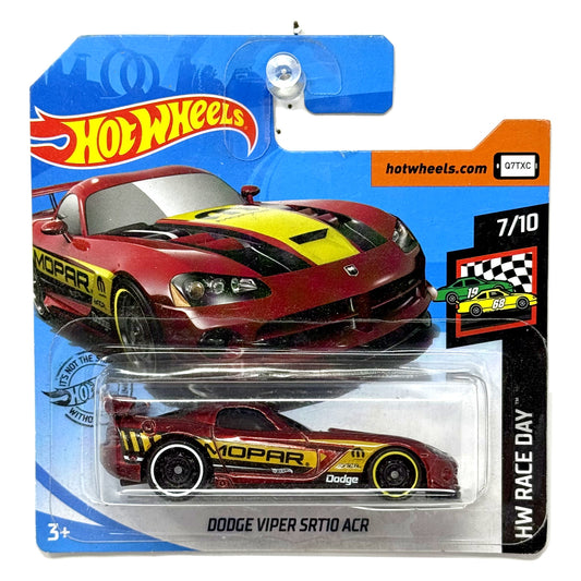 Hot Wheels HW Race Day Dodge Viper SRT10 ACR 1:64 Diecast Red Short Card