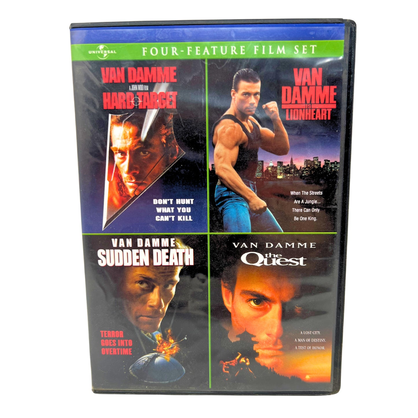 Lionheart / Hard Target / Sudden Death / The Quest (DVD) Action Good Condition!!