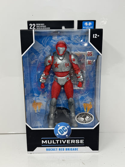 McFarlane DC Multiverse Rocket Red Brigade Justice League Platinum Figure