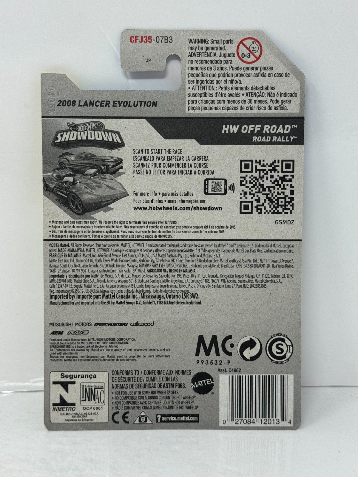 Hot Wheels Super Treasure Hunt Mitsubishi Lancer Evolution Off-Road 1:64 Diecast
