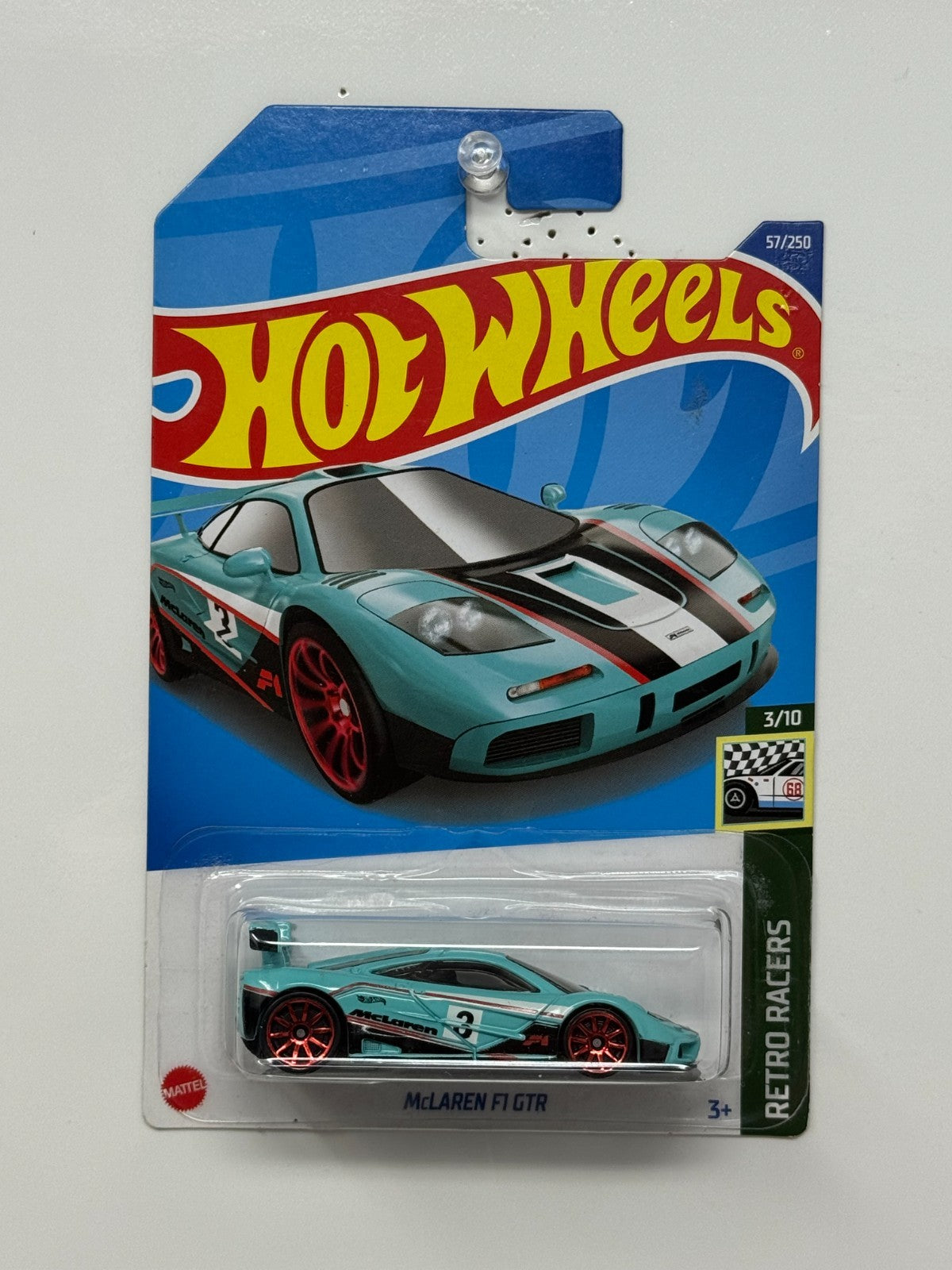 Hot Wheels Retro Racers McLaren F1 GTR 1:64 Diecast Aqua