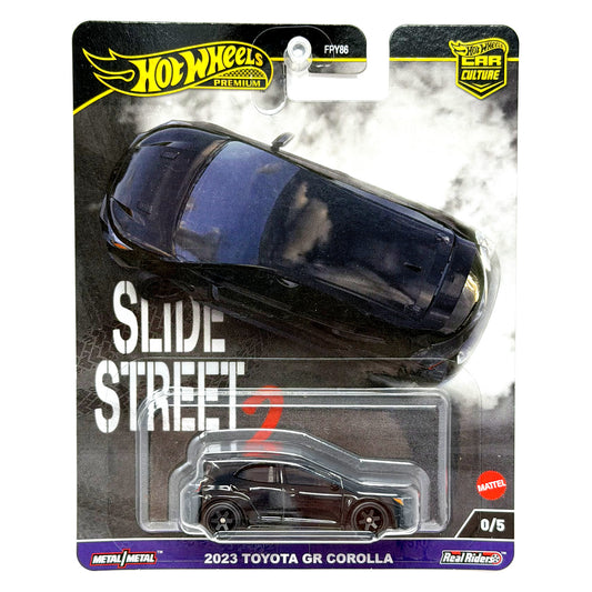 Hot Wheels Premium Slide Street 2 2023 Toyota GR Corolla CHASE 0/5 1:64 Diecast