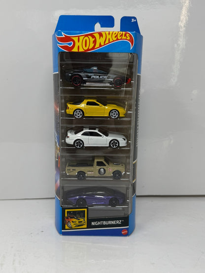 Hot Wheels Nightburnerz 5-Pack Gift Set 1:64 Diecast