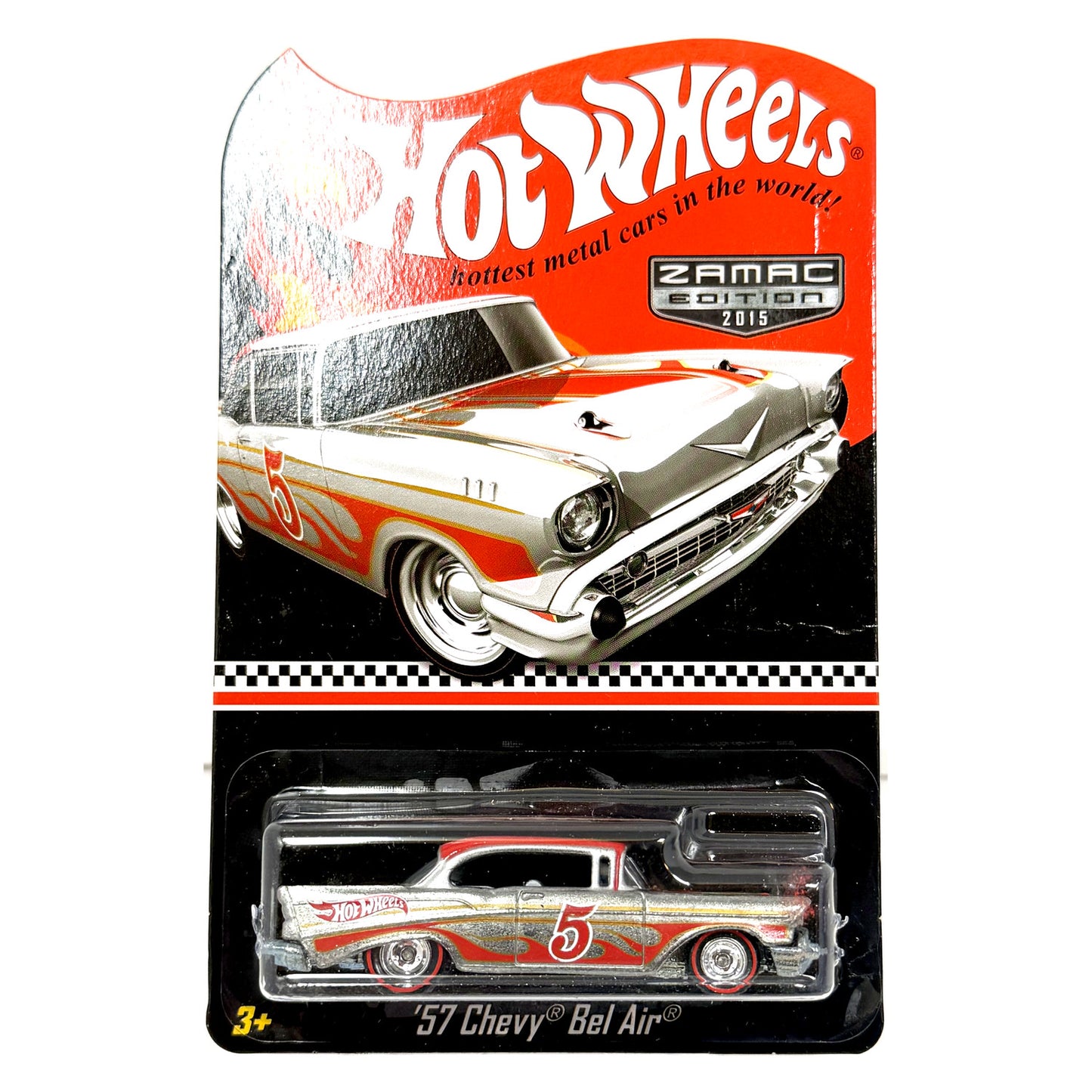 Hot Wheels 2015 Zamac Edition 1957 Chevy Bel Air Walmart Mail In 1:64 Diecast
