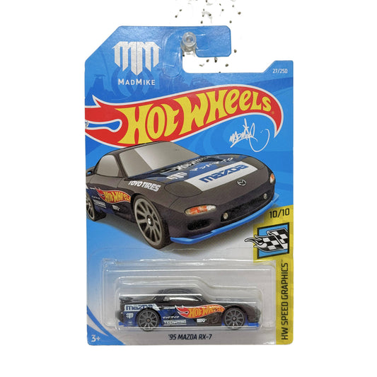 Hot Wheels Speed Graphics 1995 Mazda RX-7 1:64 Diecast