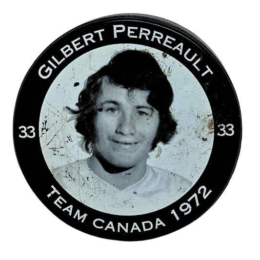Gilbert Perreault Team Canada 1972 Summit Series Commemorative Hockey Puck