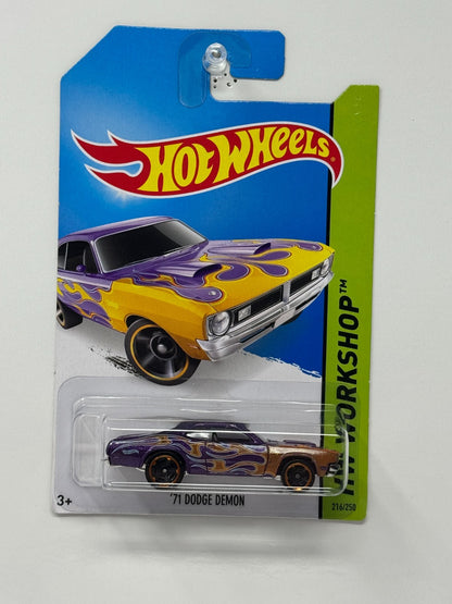 Hot Wheels Workshop 1971 Dodge Demon 1:64 Diecast Purple Gold
