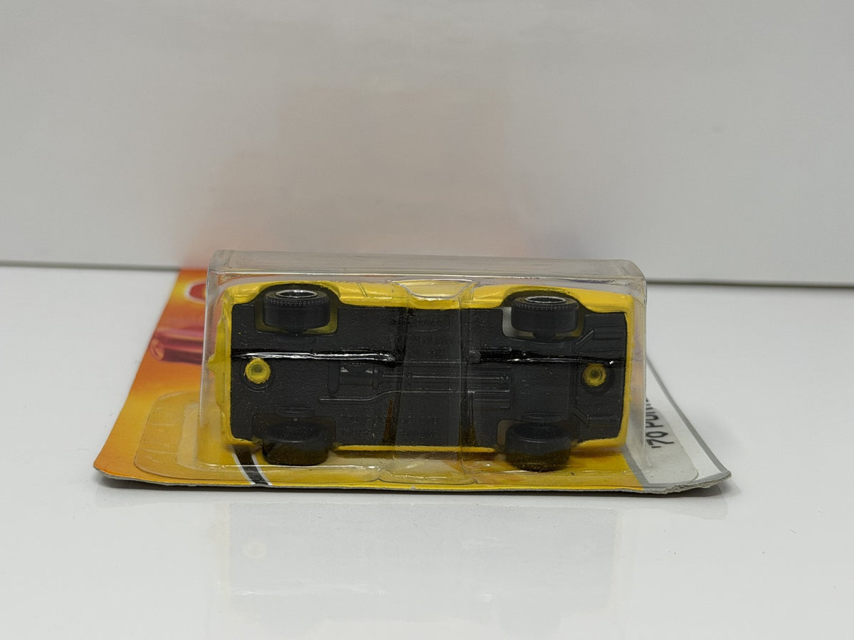 Matchbox MBX Metal 1970 Pontiac GTO 1:64 Diecast Yellow