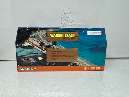 Greenlight Diorama Waikiki Beach Summer Bash Set RAW CHASE 1:64 Diecast