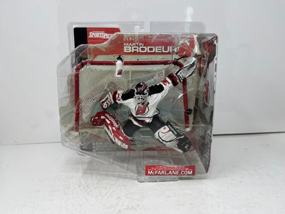 McFarlane NHL Martin Brodeur New Jersey Devils Series 1 Figure w/ Logo Bottle