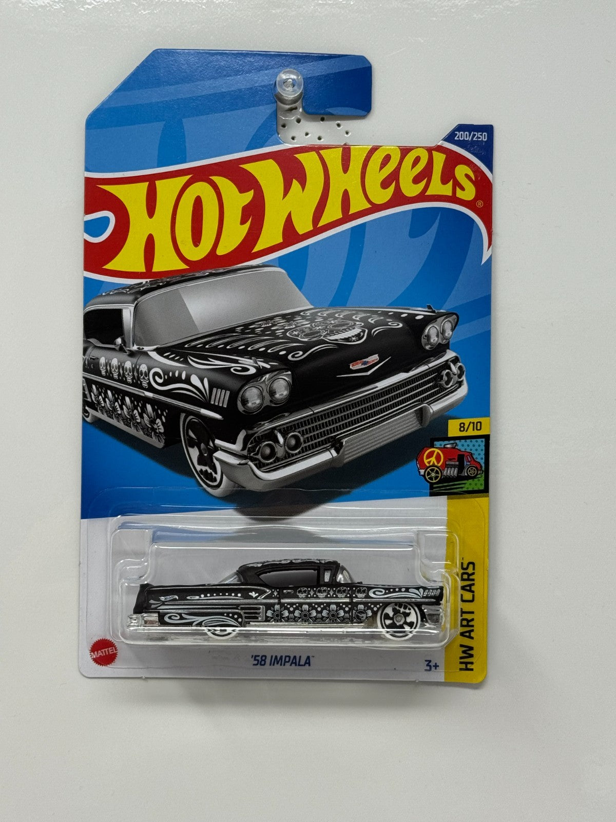 Hot Wheels Treasure Hunt HW Art Cars 1958 Chevy Impala 1:64 Diecast