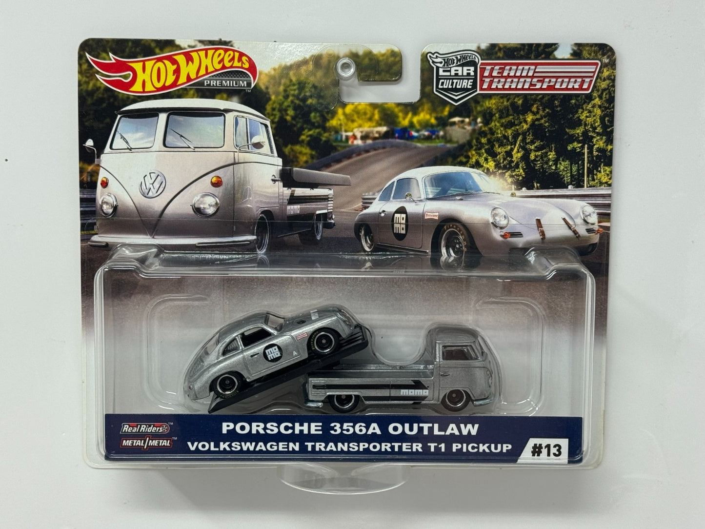 Hot Wheels Premium Team Transport #13 Porsche 356A Outlaw & Hauler 1:64 Diecast