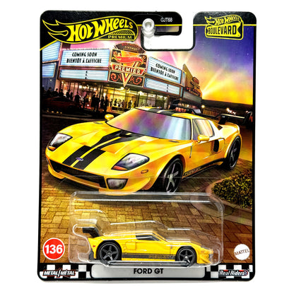 Hot Wheels Premium Boulevard #136 Ford GT 1:64 Diecast Yellow