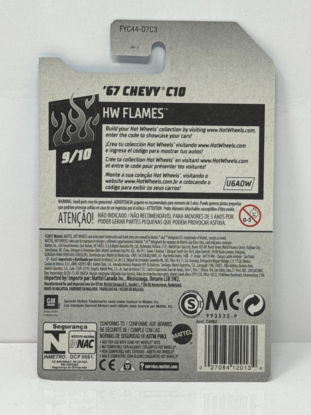 Hot Wheels HW Flames 1967 Chevy C10 1:64 Diecast
