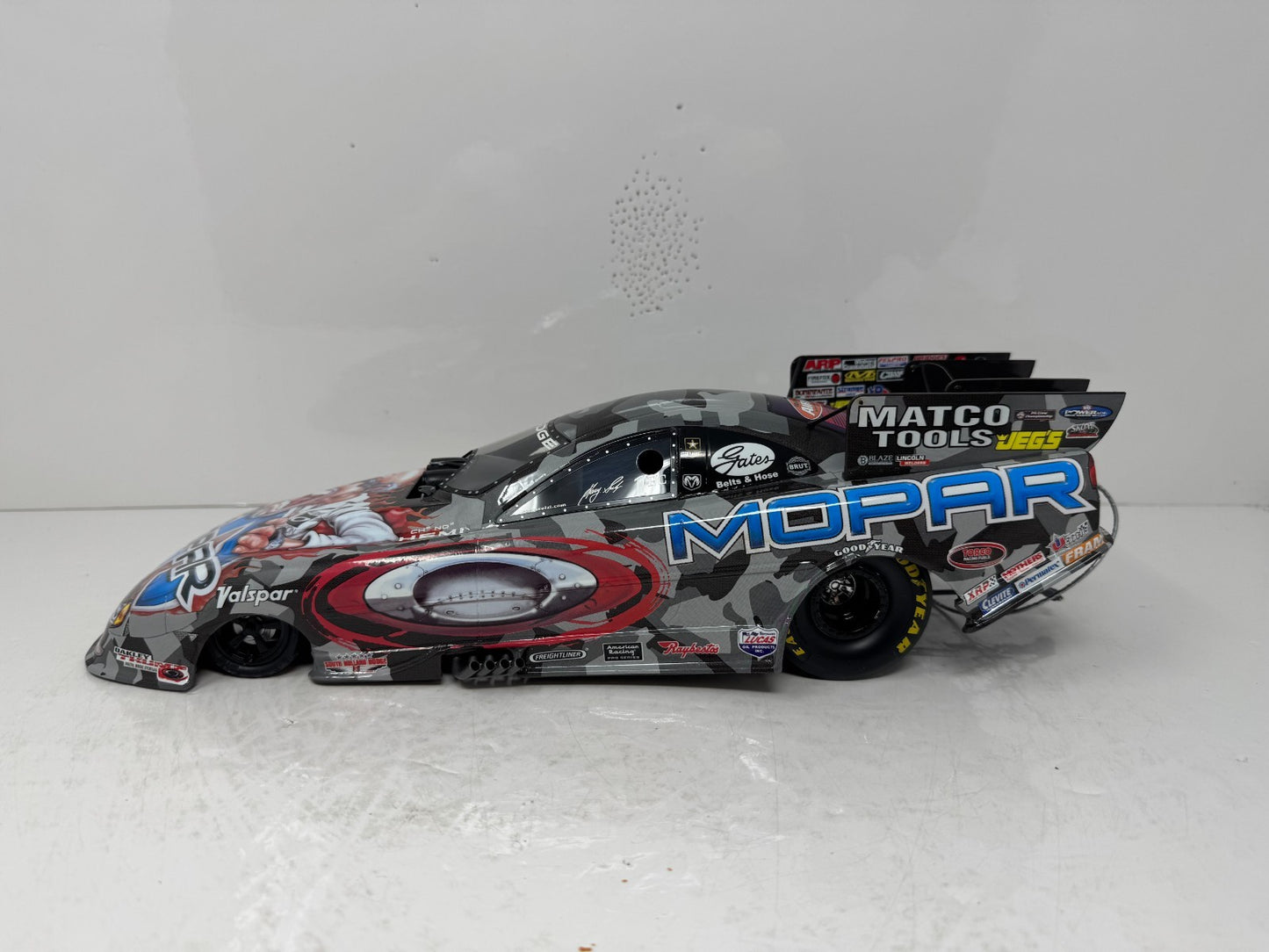 Milestone Gary Scelzi NHRA Mopar Oakley Night Camo Dodge Funny Car 1:16 Scale