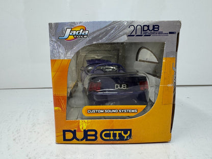 Jada Dub City 2002 Ford Mustang Convertible 1:24 Diecast Lowenhart Wheels 22 In
