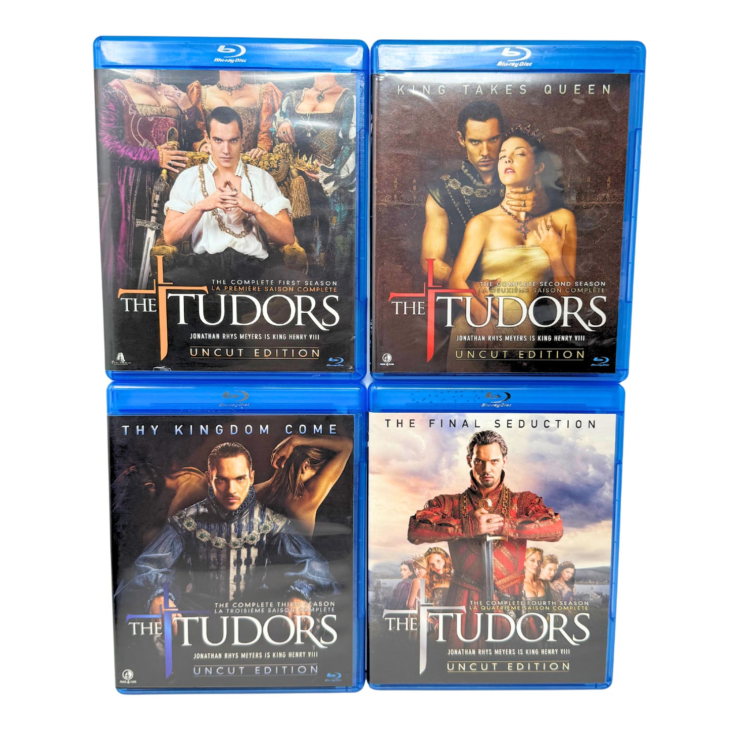 The Tudors Complete Series (Blu-ray) Jonathan Rhys Meyers History Drama TV Show