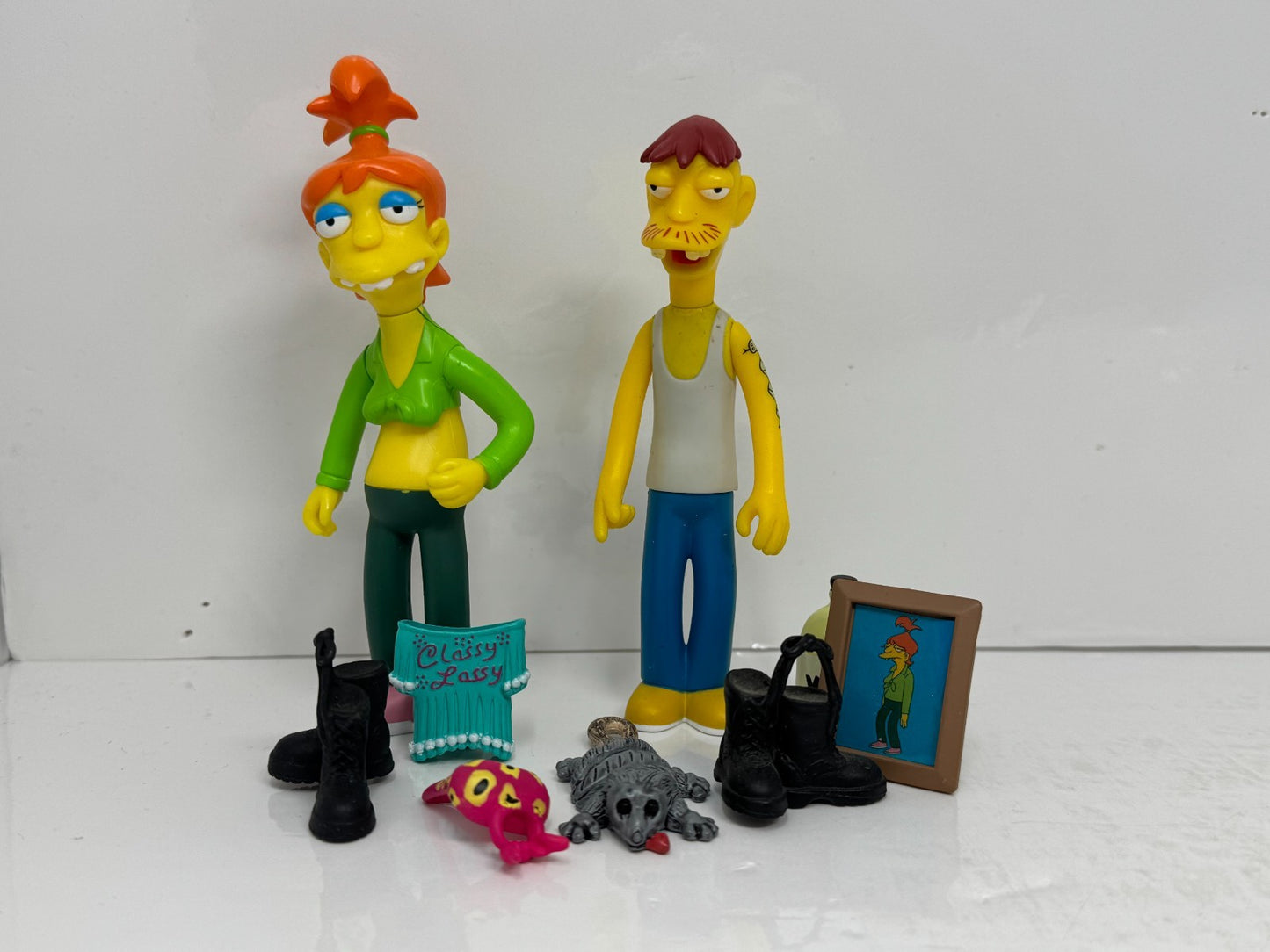 Simpsons World of Springfield Cletus & Brandine Spuckler Figure Set Playmates
