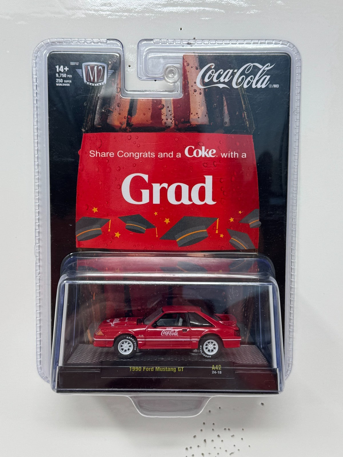 M2 Machines 1990 Ford Mustang GT Coca-Cola Grad 1:64 Diecast