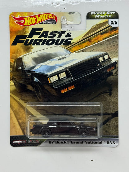 Hot Wheels Premium Fast & Furious 1987 Buick Grand National GNX 1:64 Diecast