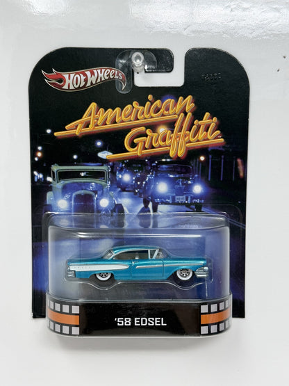 Hot Wheels Retro Entertainment American Graffiti 1958 Edsel 1:64 Diecast