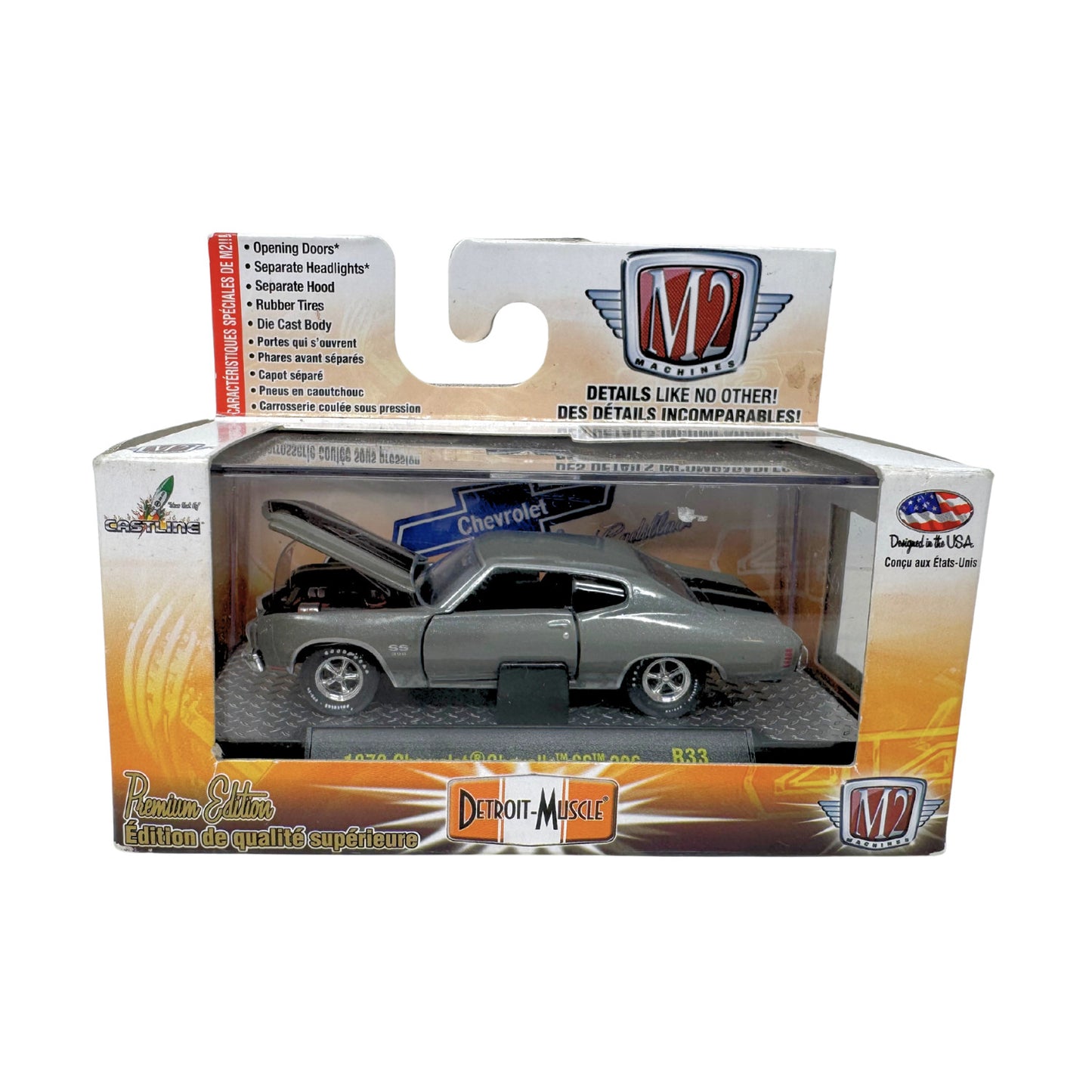 M2 Machines Detroit Muscle 1970 Chevrolet Chevelle SS 396 1:64 Diecast