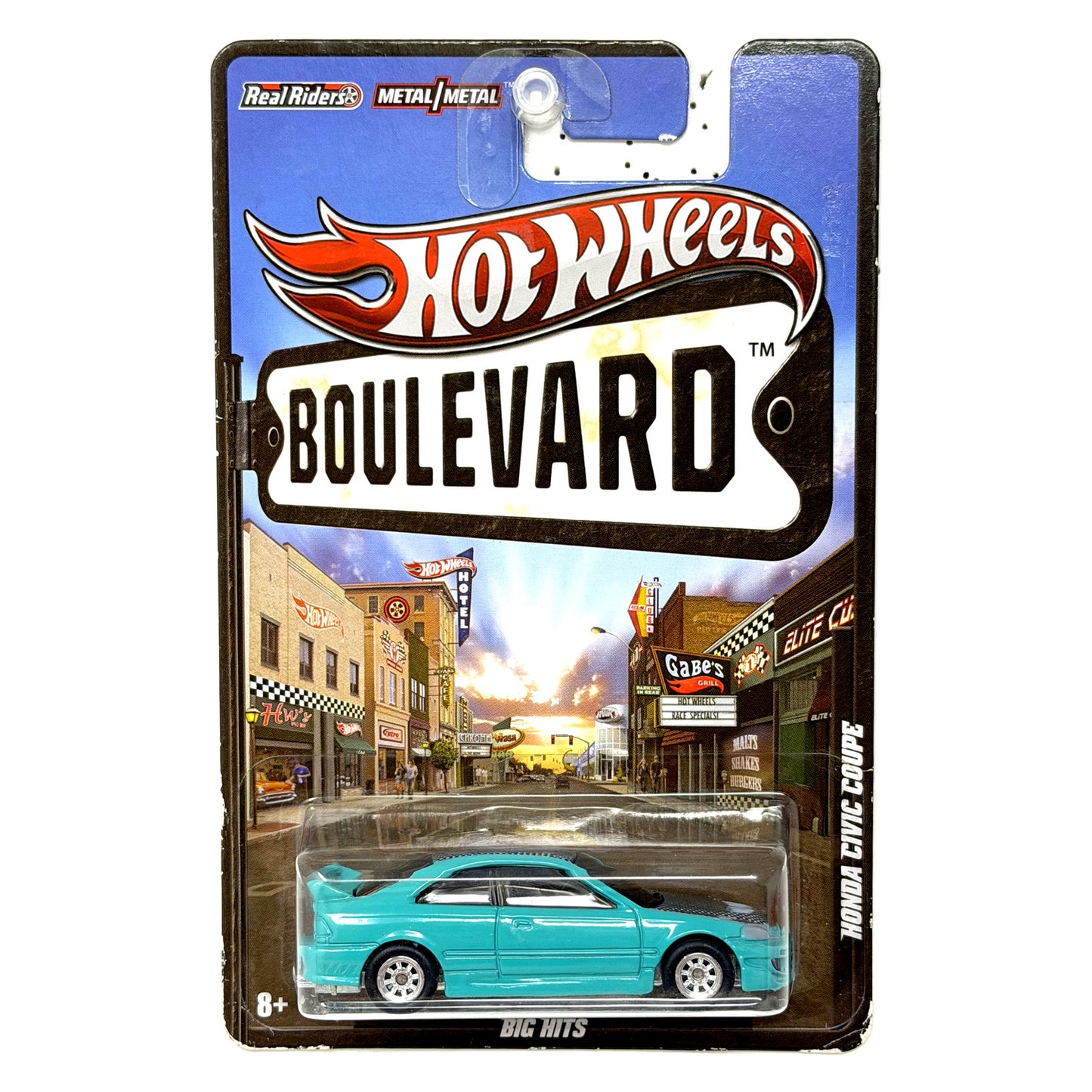 Hot Wheels Boulevard Honda Civic Coupe 1:64 Diecast Real Riders