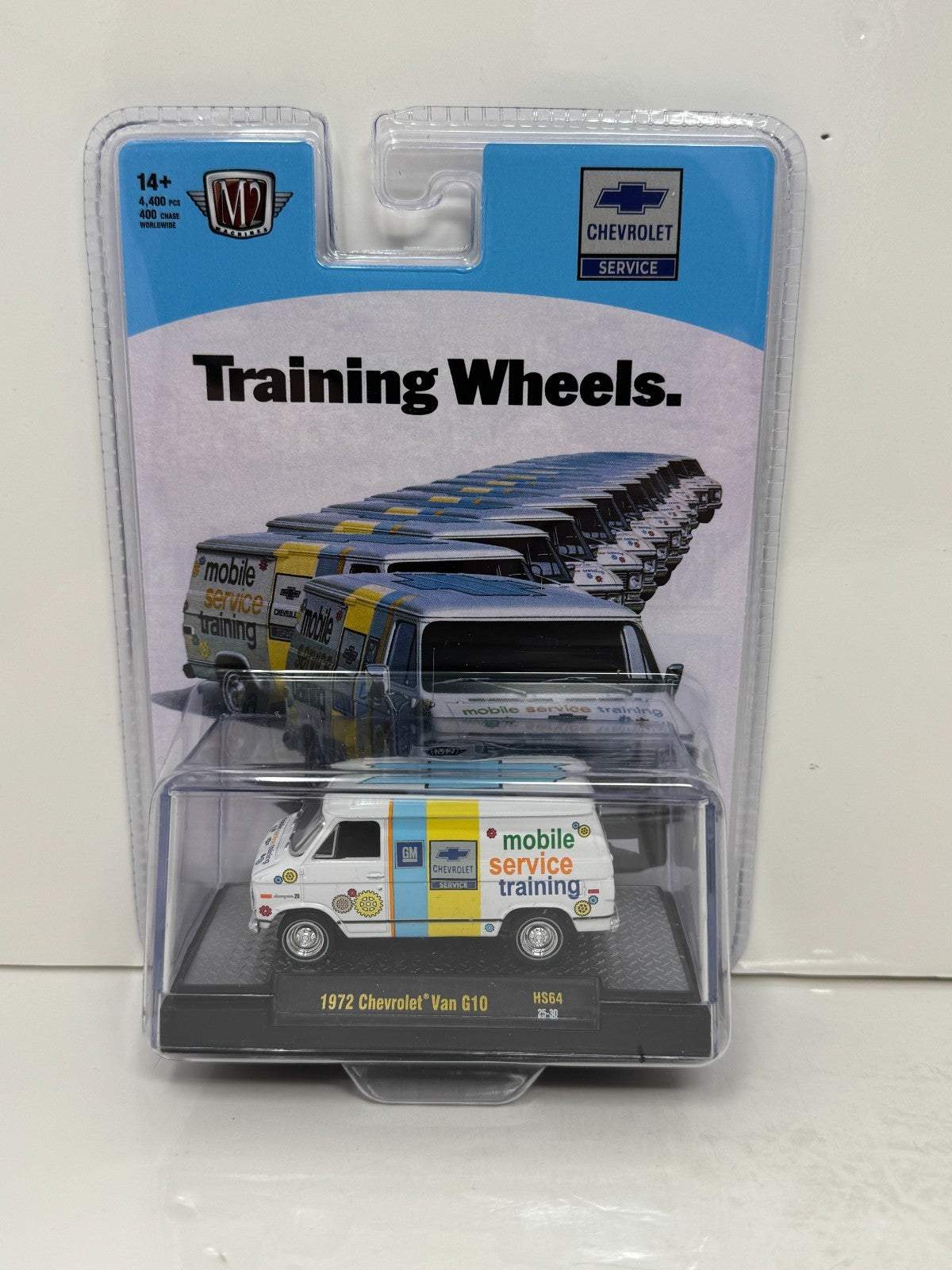M2 Machines Training Wheels 1972 Chevrolet Van G10 Mobile Service 1:64 Diecast