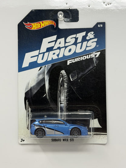 Hot Wheels fast & Furious 7 Subaru WRX STI 1:64 Diecast Blue