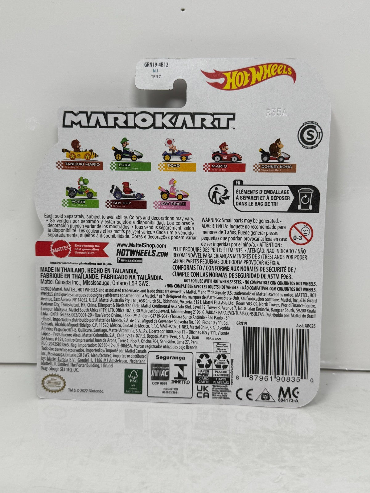 Hot Wheels Mario Kart Yoshi Pipe Frame 1:64 Diecast