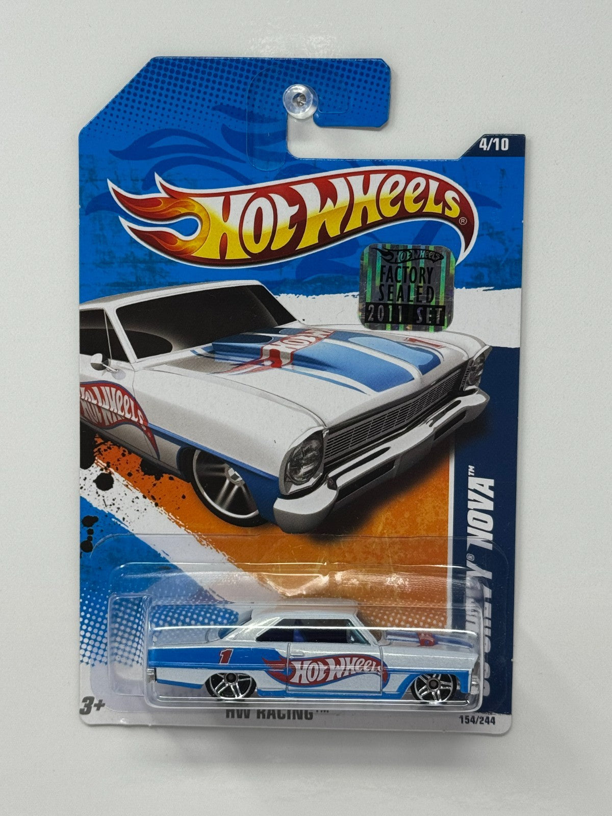 Hot Wheels HW Racing 1966 Chevy Nova 1:64 Diecast Factory Sealed