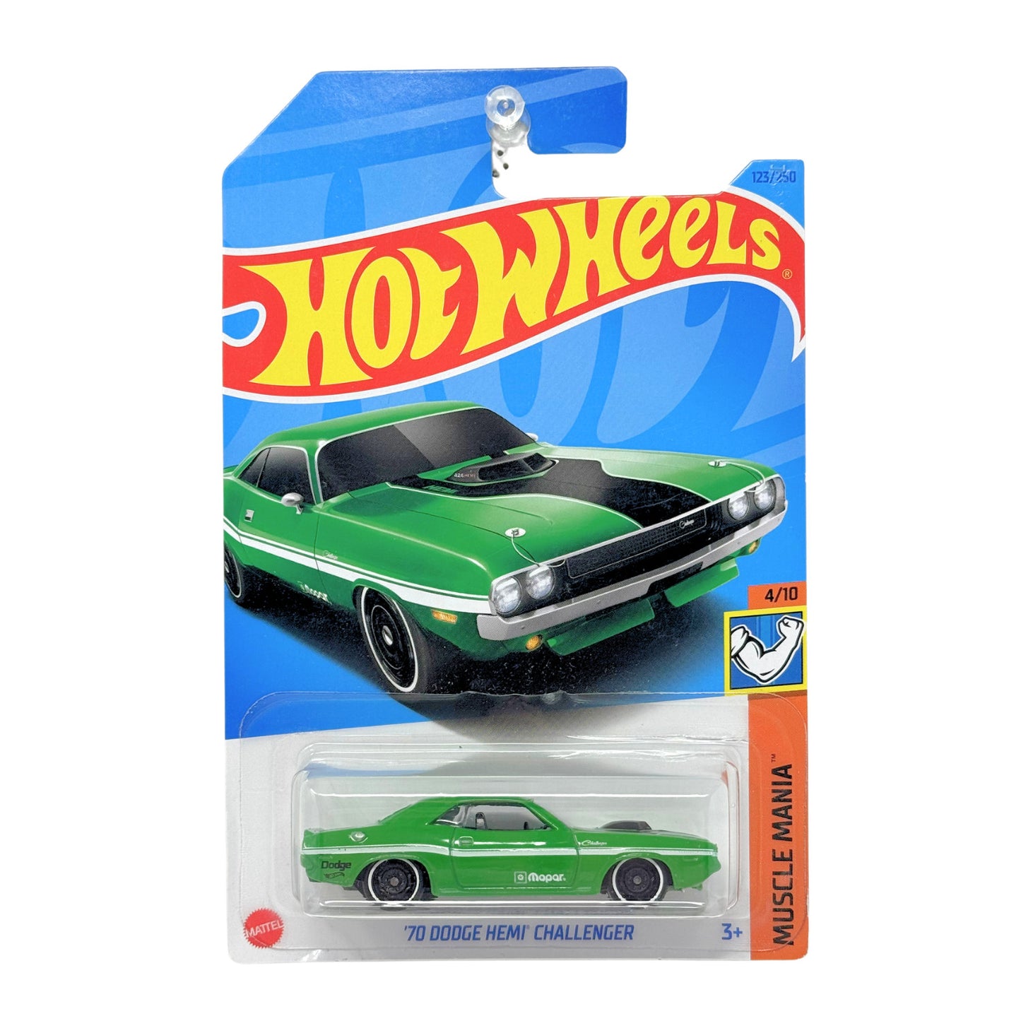 Hot Wheels Muscle Mania 1970 Dodge Hemi Challenger 1:64 Diecast Green