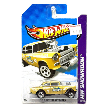 Hot Wheels HW Showroom 1955 Chevy Bel Air Gasser Yellow 1:64 Diecast