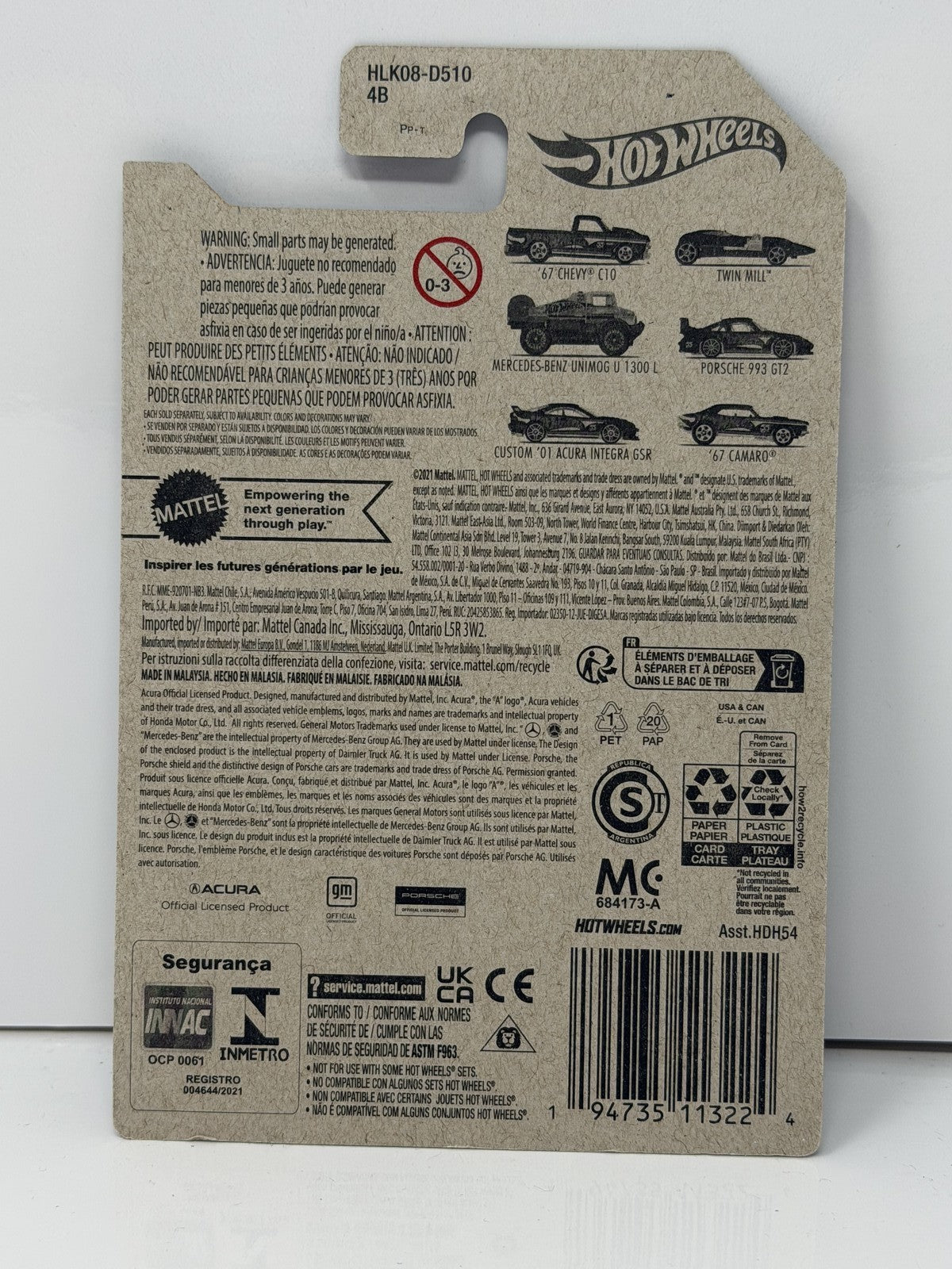 Hot Wheels 55th Anniversary 1967 Chevrolet Camaro 1:64 Diecast Black Gold