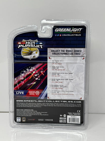 Greenlight Hot Pursuit 2018 Ram 1500 Indiana State Police 1:64 Diecast