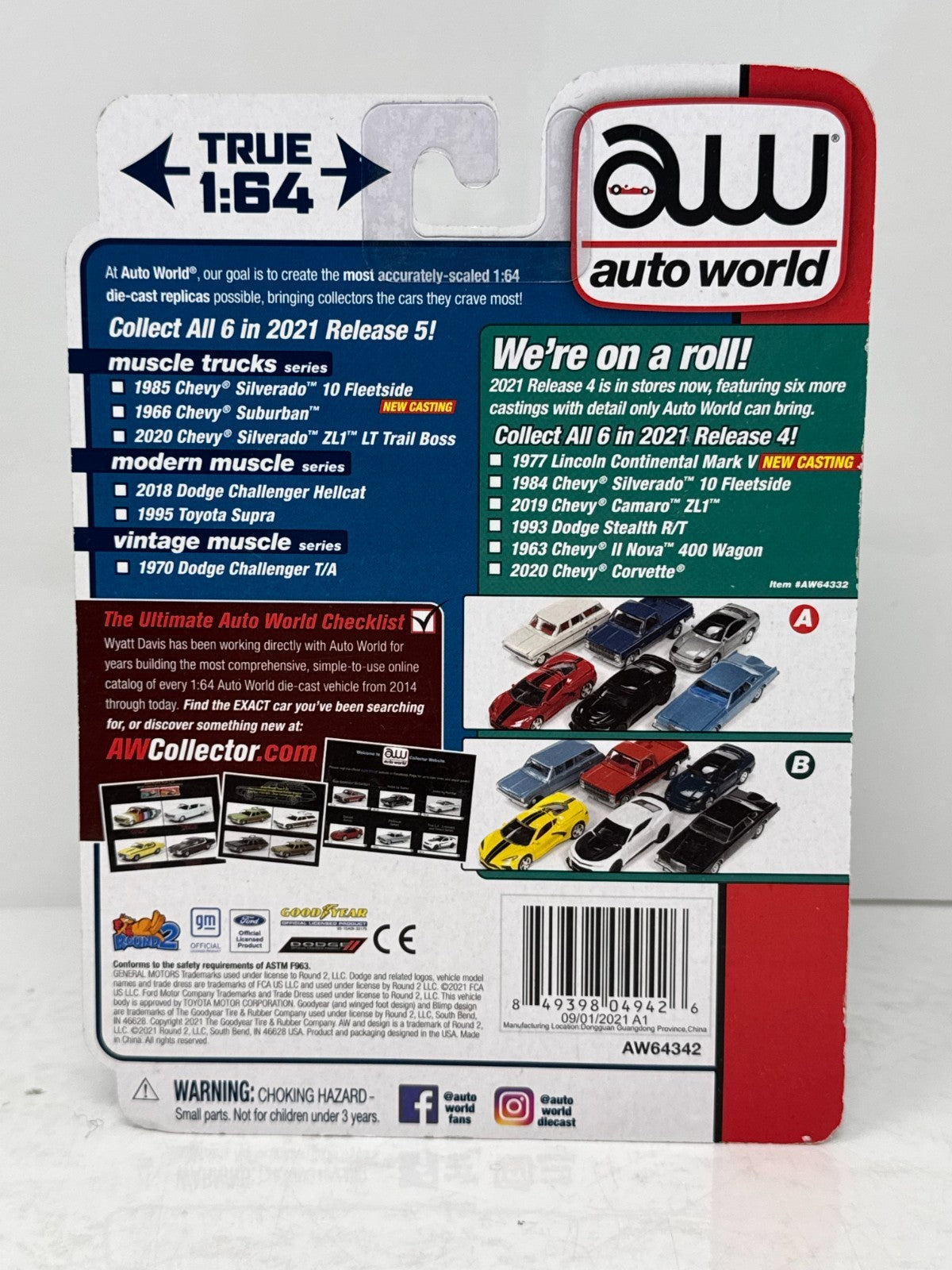 Auto World Muscle Trucks 1985 Chevy Silverado 10 Fleetside 1:64 Diecast