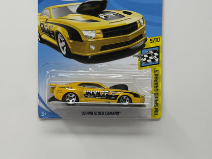 Hot Wheels Speed Graphics 2010 Chevy Pro Stock Camaro 1:64 Diecast Moon Eyes V4
