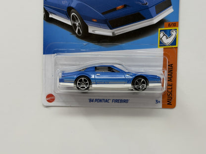 Hot Wheels Muscle Mania 1984 Pontiac Firebird 1:64 Diecast Blue