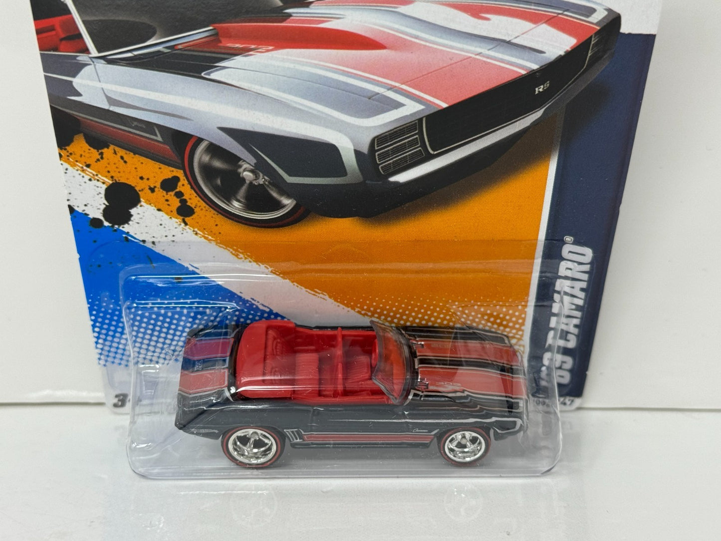 Hot Wheels Super Treasure Hunt 1969 Chevy Camaro Convertible 1:64 Diecast