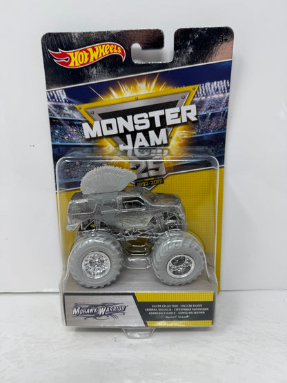 Hot Wheels Monster Jam 25th Anniv. Mohawk Warrior Silver Collection 1:64 Diecast