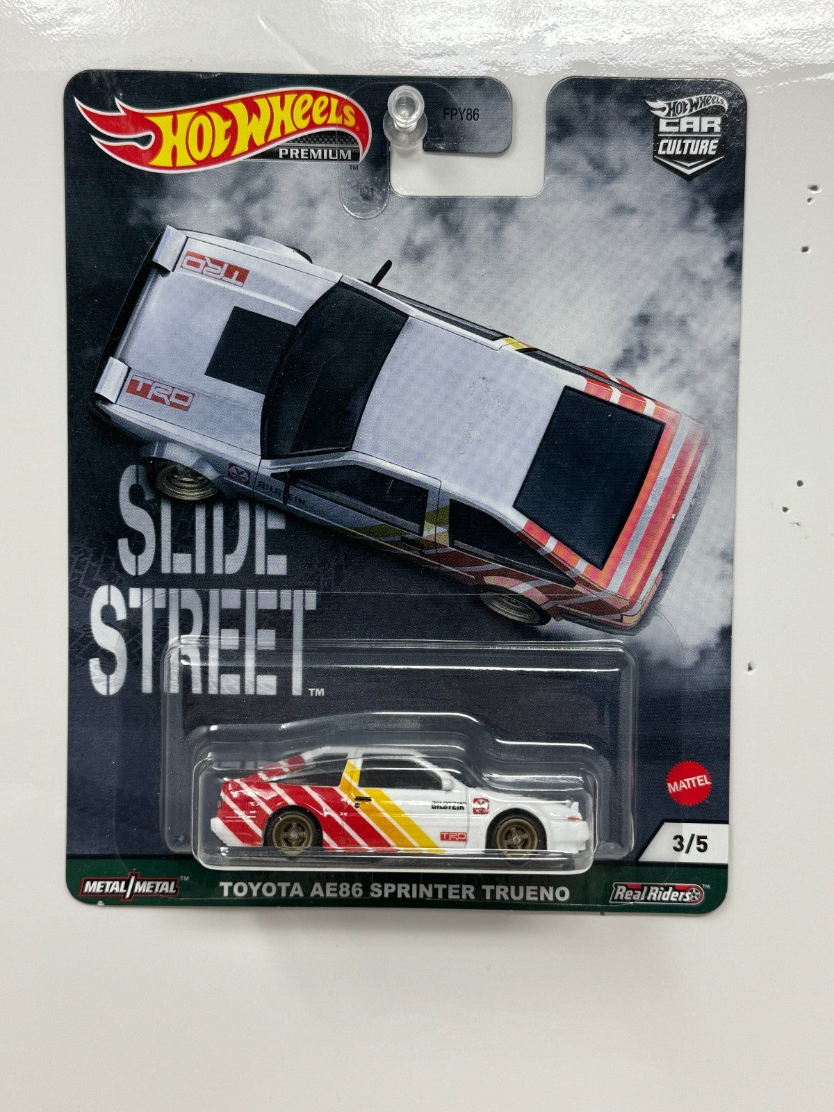 Hot Wheels Premium Slide Street Toyota AE86 Sprinter Trueno 1:64 Diecast