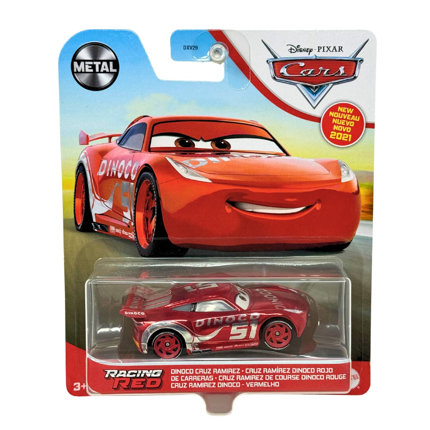 Disney Pixar Cars Cruz Ramirez Racing Red 2021 Metal 1:55 Diecast
