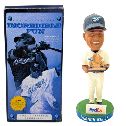 Toronto Blue Jays Vernon Wells 2005 Gold Glove Winner Bobblehead MLB Baseball